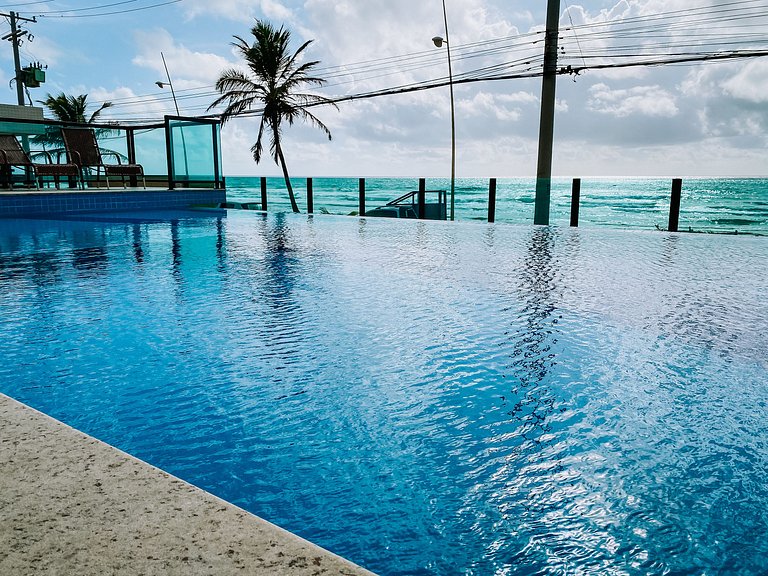 BF02I - PÉ NA AREIA, Piscina Borda Infinita, 5 min. LÔRO e P