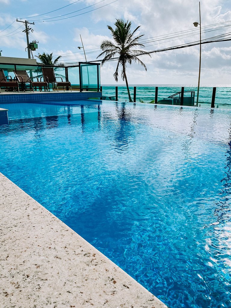 BF02I - PÉ NA AREIA, Piscina Borda Infinita, 5 min. LÔRO e P