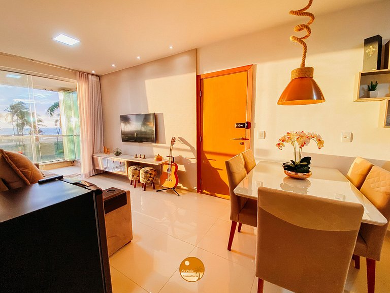 WP09H - Varanda com VISTA MAR, 50m da praia, Piscina, 2 Vaga