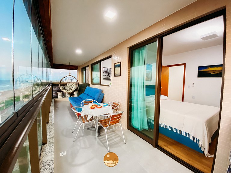 WP01H - Cobertura com Vista de CINEMA, Pé na Areia, Piscina
