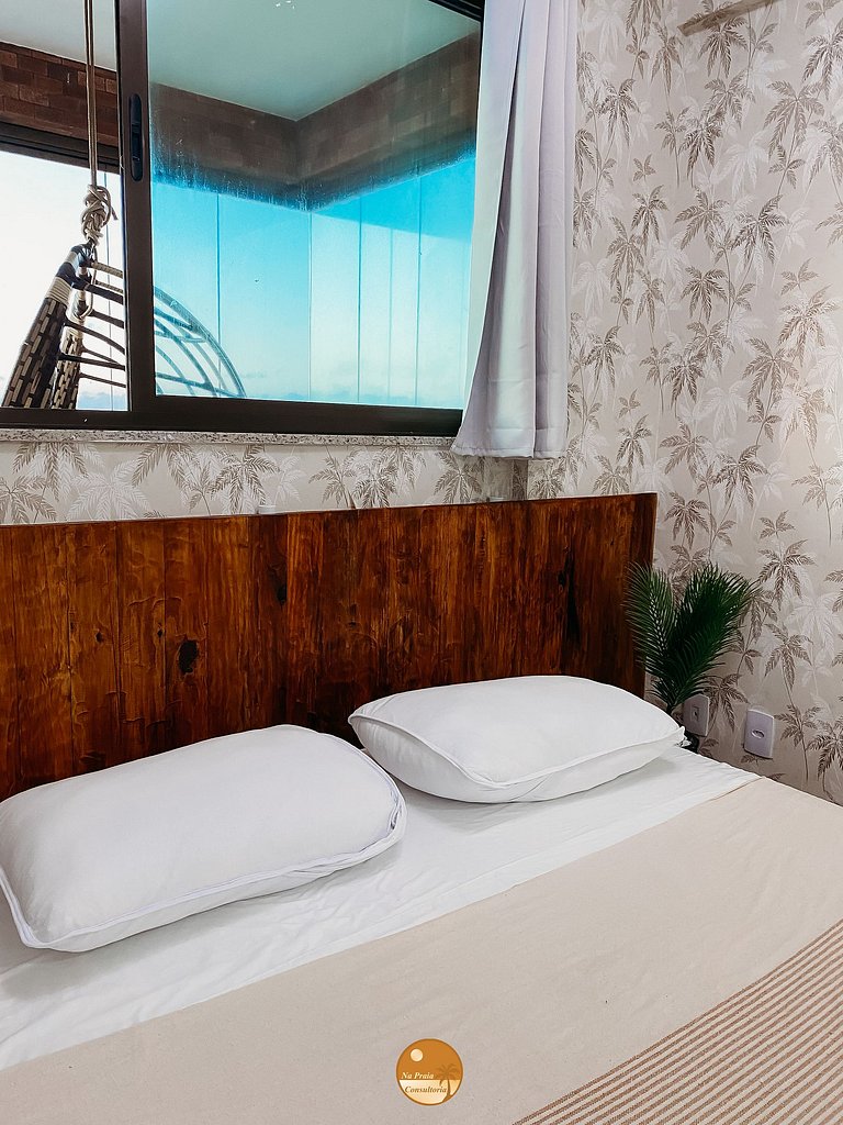WP01H - Cobertura com Vista de CINEMA, Pé na Areia, Piscina