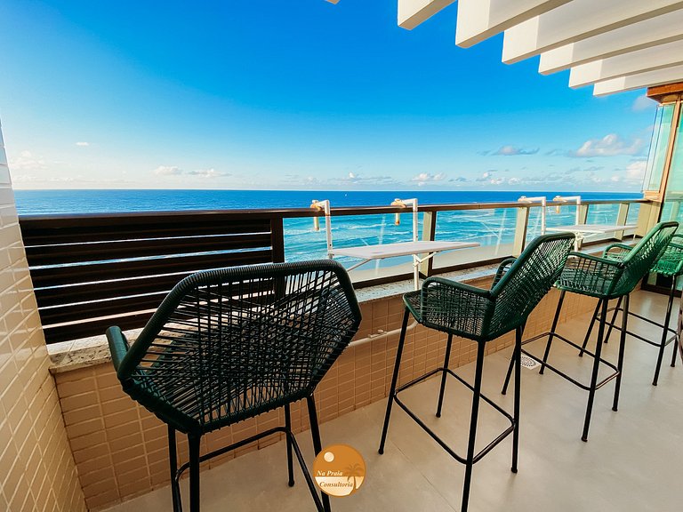 V703 - VISTA de Cinema, Piscina Borda Infinita, Beira Mar