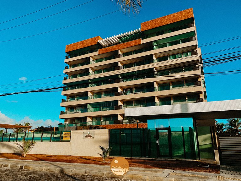WP01H - Cobertura com Vista de CINEMA, Pé na Areia, Piscina