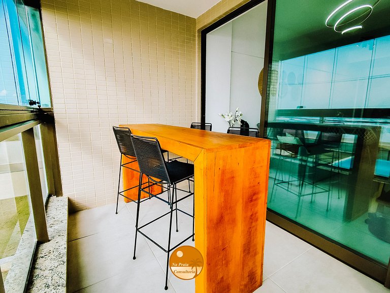 IJ01I - VISTA MAR e Vista para Piscina Borda Infinita, Pé na