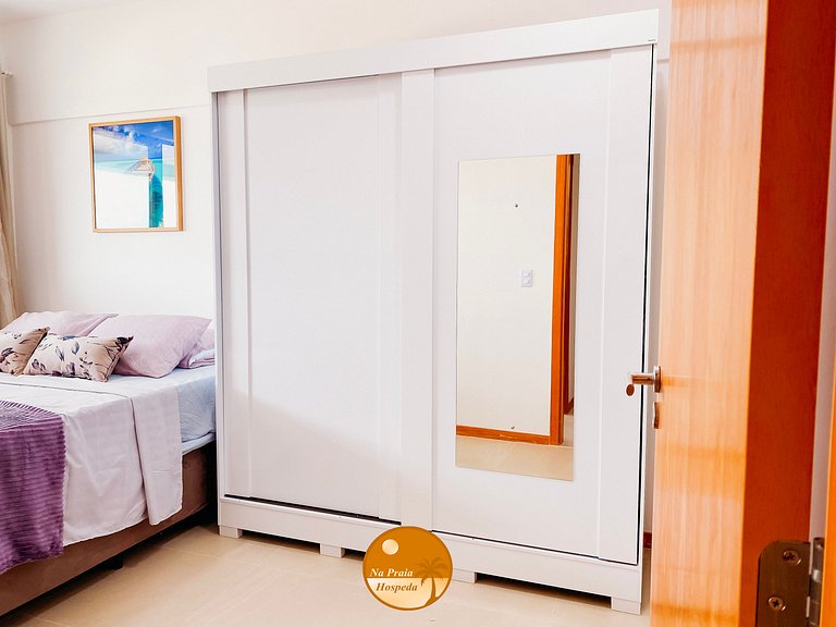 2Q Ar cond, Piscina, Beira Mar, Academia | BF02I