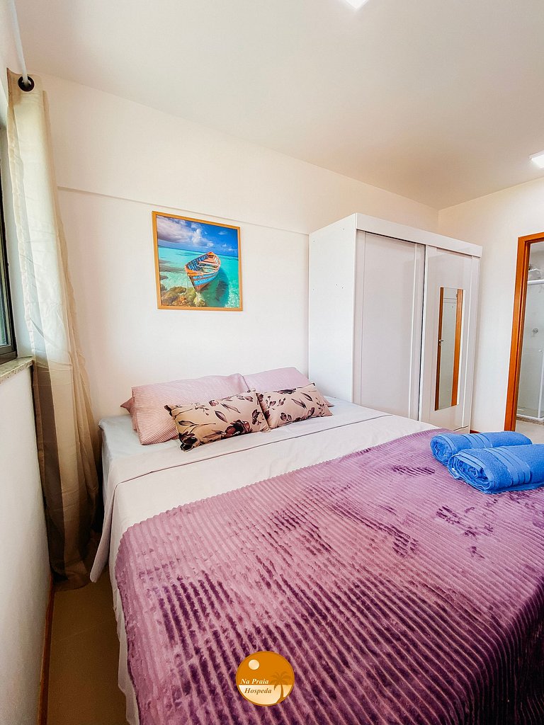 2Q Ar cond, Piscina, Beira Mar, Academia | BF02I