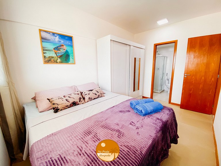 2Q Ar cond, Piscina, Beira Mar, Academia | BF02I