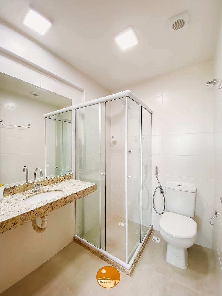 2Q Ar cond, Piscina, Beira Mar, Academia | BF02I