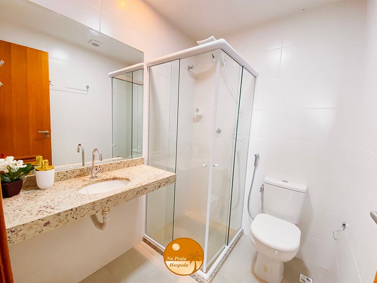 2Q Ar cond, Piscina, Beira Mar, Academia | BF02I