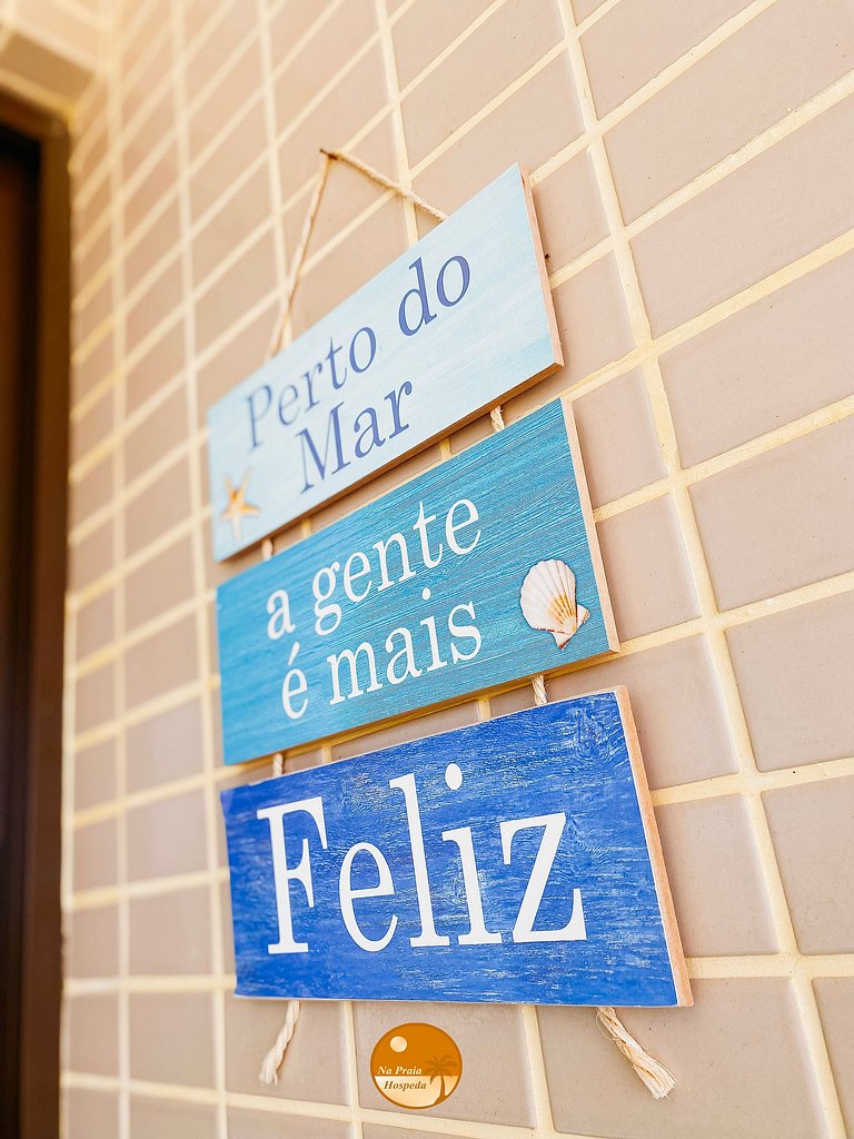 2Q Ar cond, Piscina, Beira Mar, Academia | BF02I