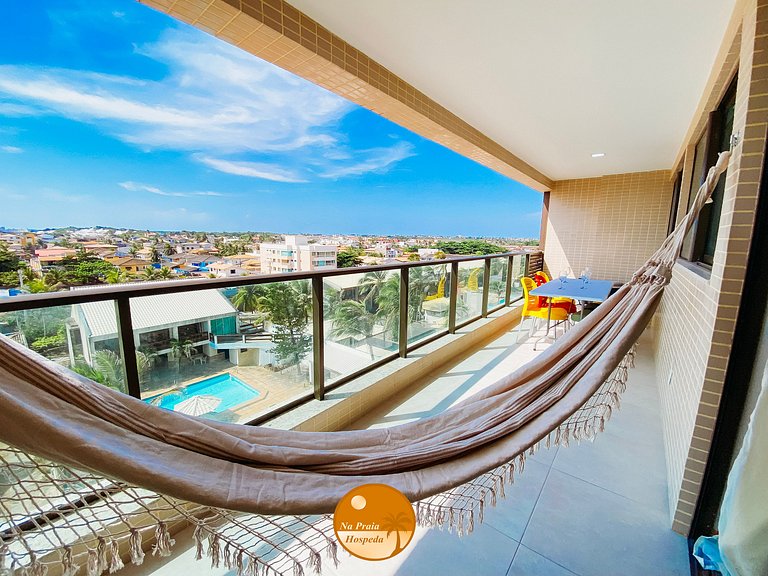 2Q Ar cond, Piscina, Beira Mar, Academia | BF02I
