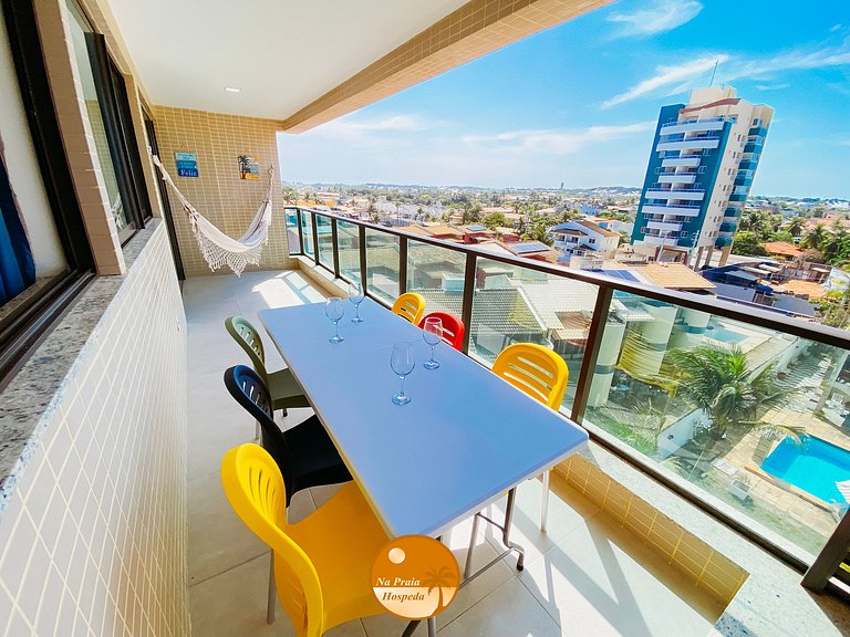 2Q Ar cond, Piscina, Beira Mar, Academia | BF02I
