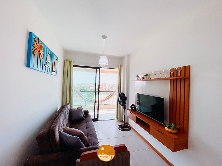 2Q Ar cond, Piscina, Beira Mar, Academia | BF02I