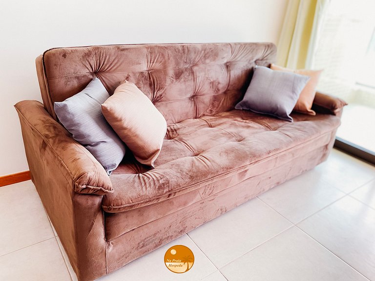2Q Ar cond, Piscina, Beira Mar, Academia | BF02I