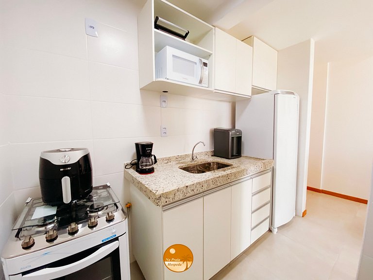 2Q Ar cond, Piscina, Beira Mar, Academia | BF02I