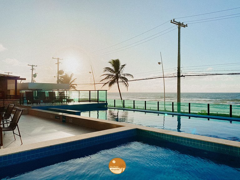 BF02I - PÉ NA AREIA, Piscina Borda Infinita, 5 min. LÔRO e P