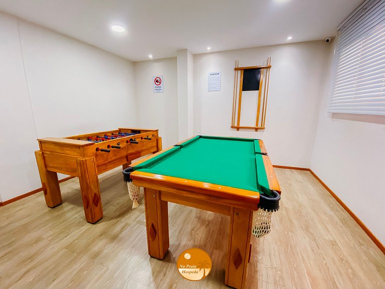 50m PRAIA, Piscina, Churrasqueira, Portaria 24hs