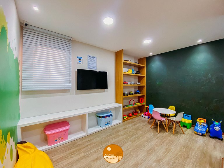 VF407- 50m da Praia, Piscina, Garagem, Academia