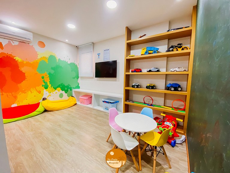 VF407- 50m da Praia, Piscina, Garagem, Academia