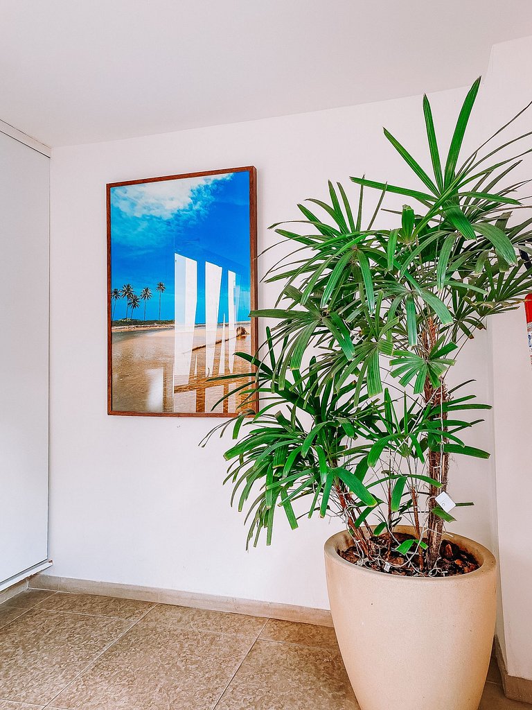 50m da praia, Piscina, Churrasqueira | GV01I