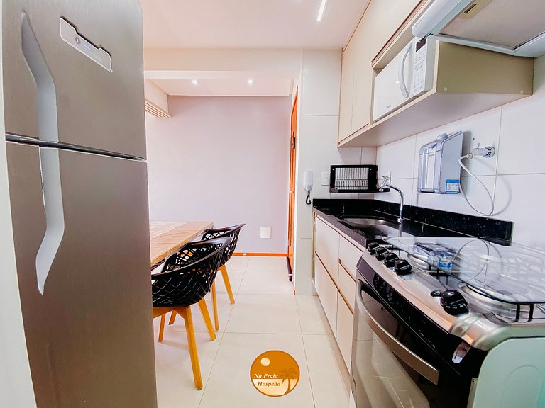 50m PRAIA, Piscina, Churrasqueira, Portaria 24hs