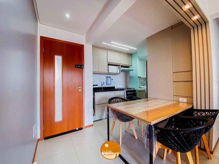50m da praia, Piscina, Churrasqueira | GV01I