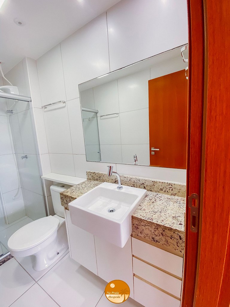 VF407- 50m da Praia, Piscina, Garagem, Academia