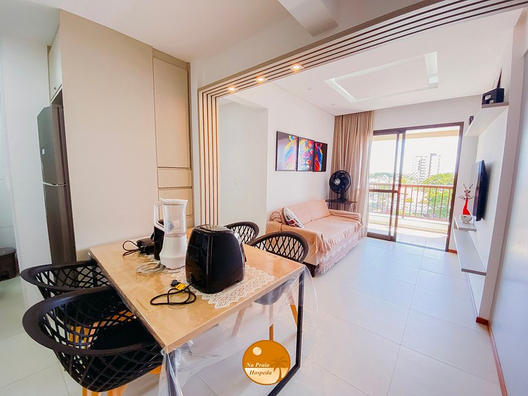 50m da praia, Piscina, Churrasqueira | GV01I
