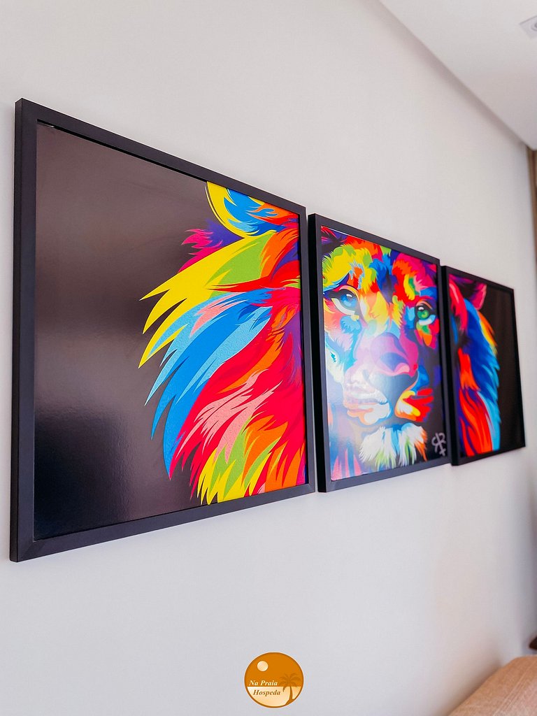 VF407- 50m da Praia, Piscina, Garagem, Academia