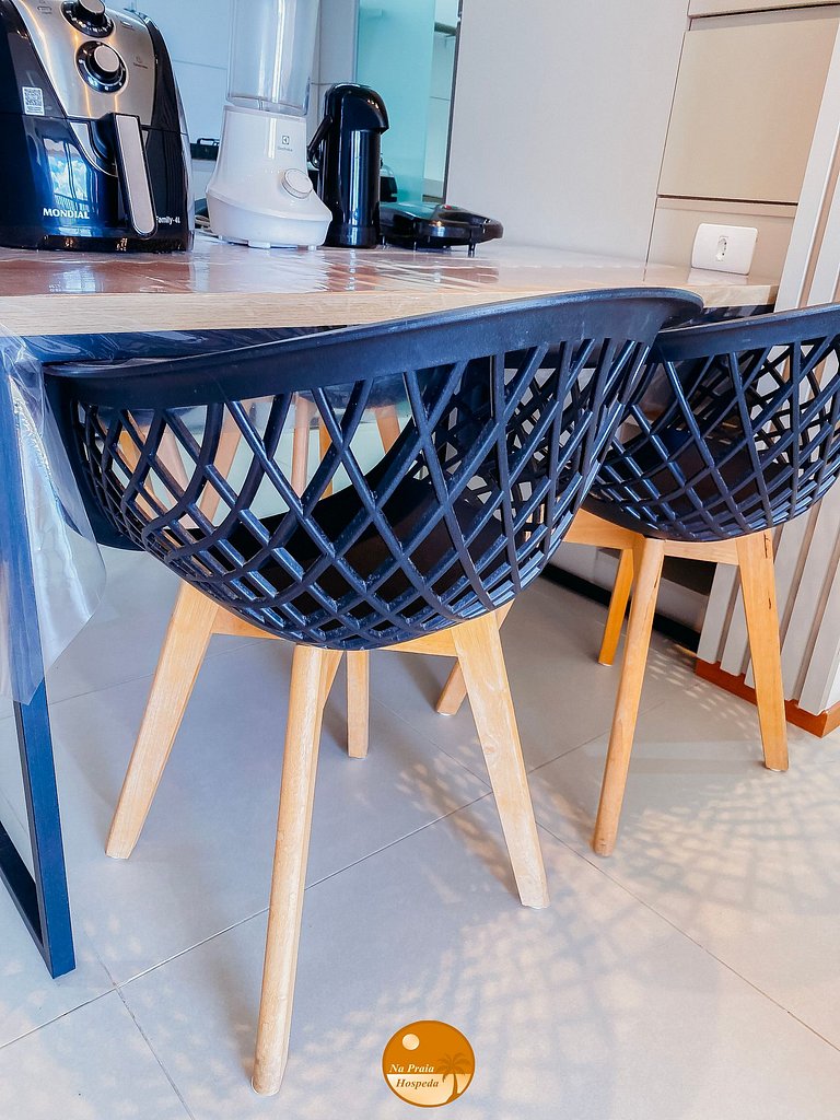 VF407- 50m da Praia, Piscina, Garagem, Academia