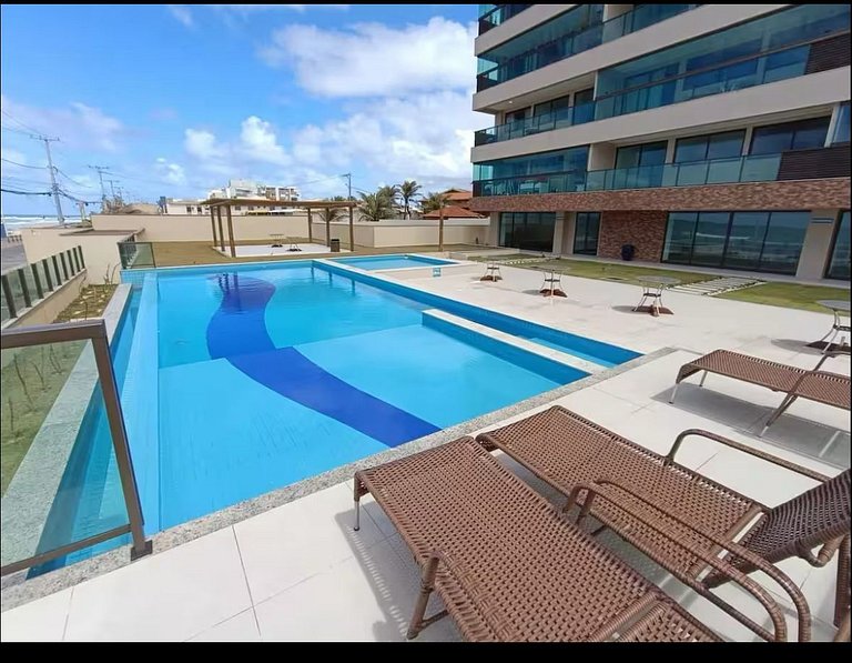 IJ01I - VISTA MAR e Vista para Piscina Borda Infinita, Pé na