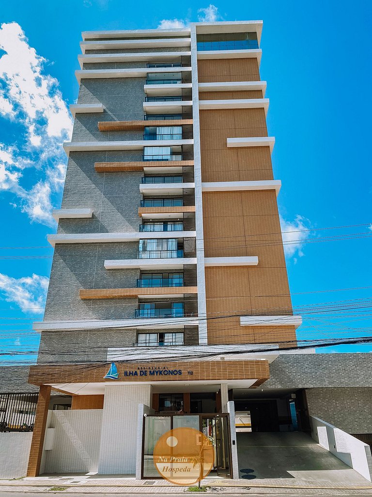 M803- Lindo Studio Vista Mar, Piscina, Academia