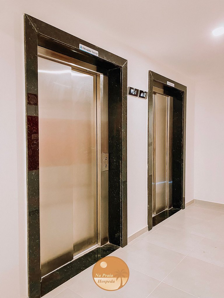 M803- Lindo Studio Vista Mar, Piscina, Academia