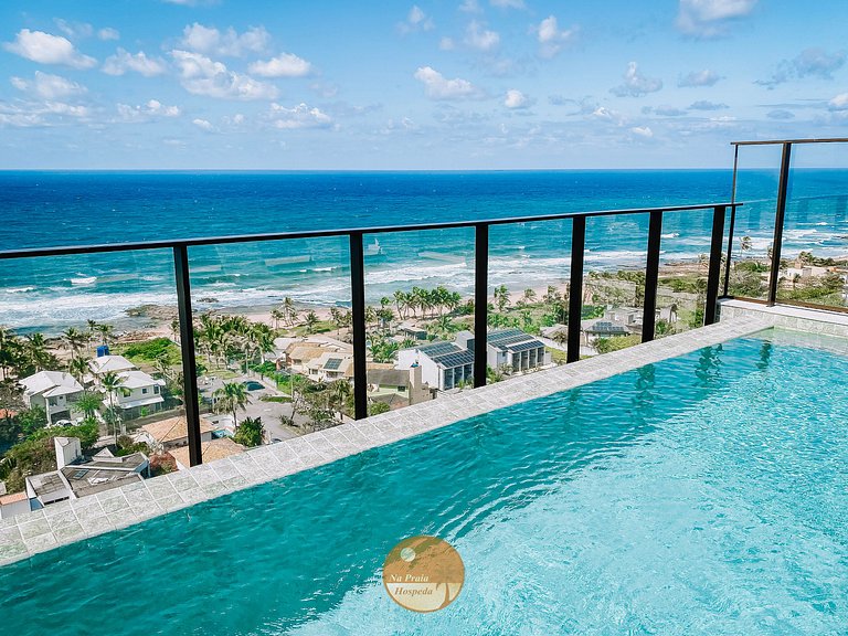 M803- Lindo Studio Vista Mar, Piscina, Academia