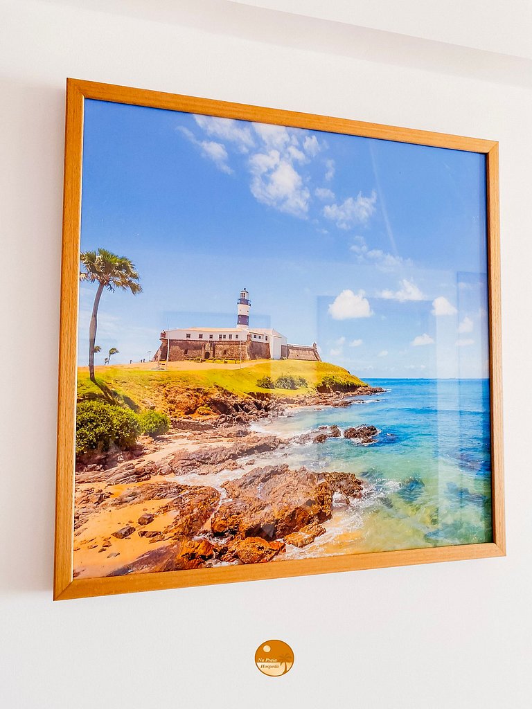 PH605A- Vista Mar, Ar Condic. no quarto e sala