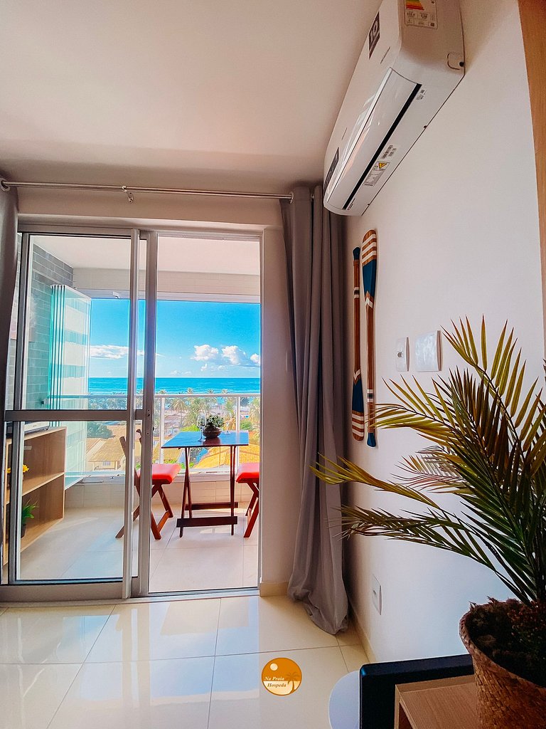 PH605A- Vista Mar, Ar Condic. no quarto e sala