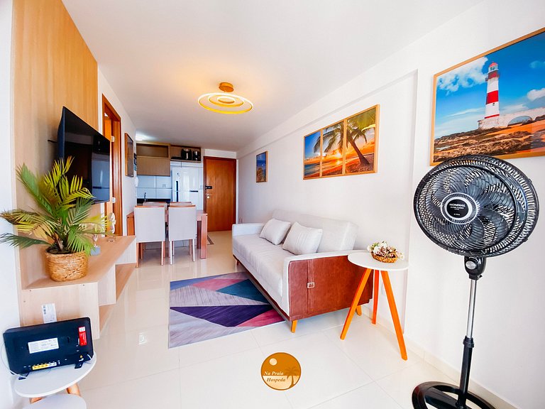 PH605A- Vista Mar, Ar Condic. no quarto e sala