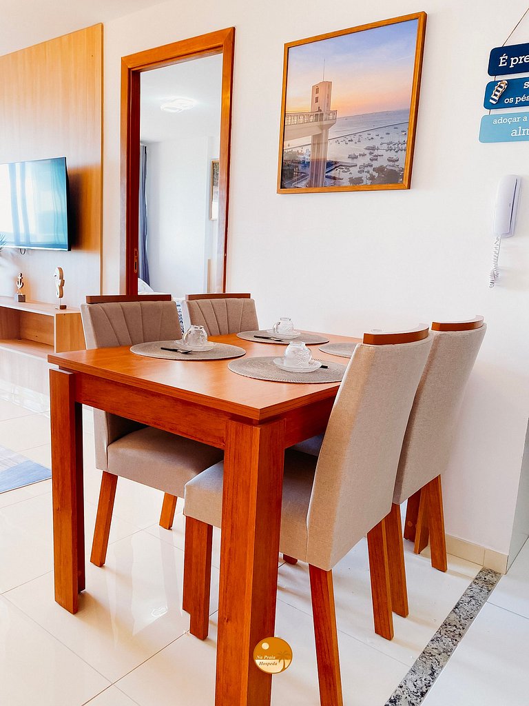 PH605A- Vista Mar, Ar Condic. no quarto e sala