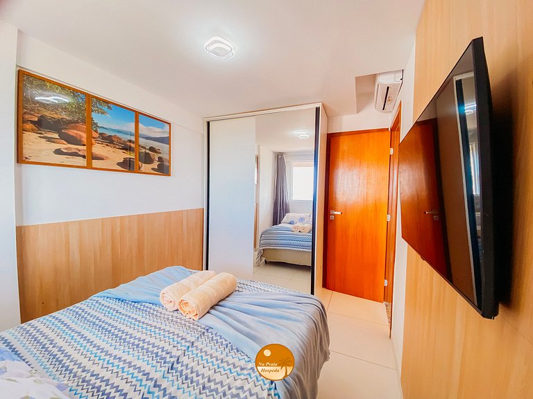 PH605A- Vista Mar, Ar Condic. no quarto e sala
