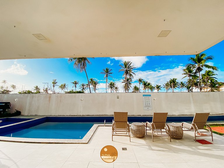 SD103 - 50m da PRAIA, Varanda com Vista Mar, Piscina, 2 Vaga