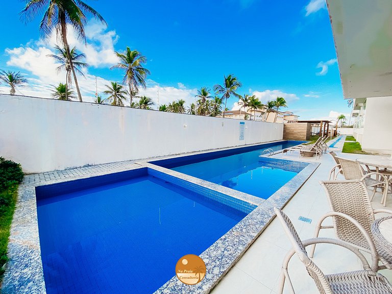 SD103 - 50m da PRAIA, Varanda com Vista Mar, Piscina, 2 Vaga