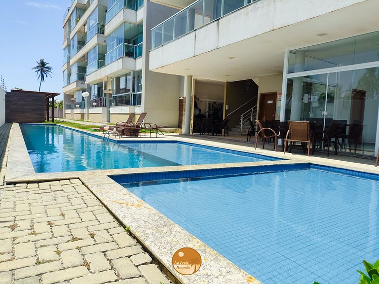 SD103 - 50m da PRAIA, Varanda com Vista Mar, Piscina, 2 Vaga