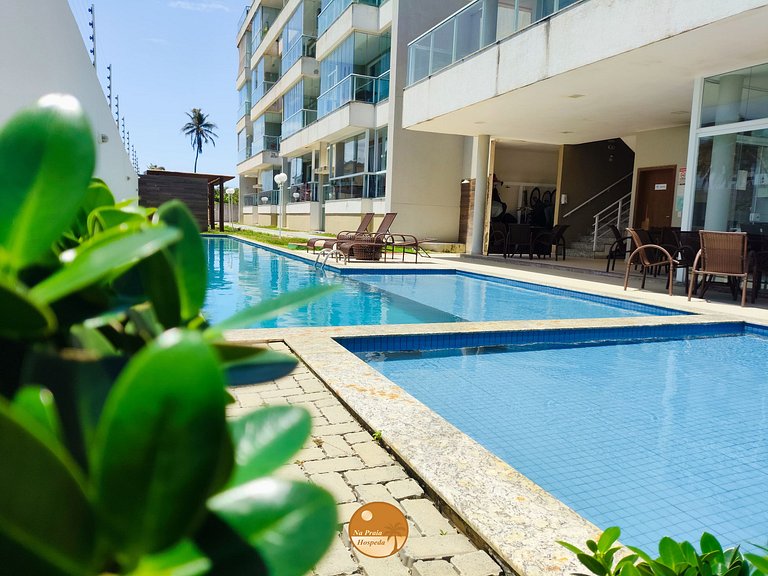 SD103 - 50m da PRAIA, Varanda com Vista Mar, Piscina, 2 Vaga