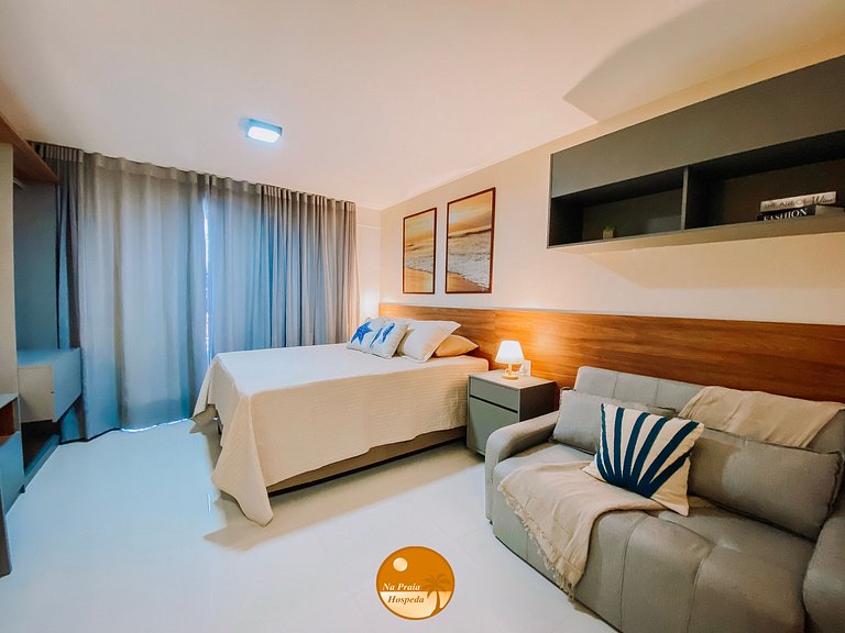 M1113 - Studio Vista Mar - Parcele em 6x S/ Juros