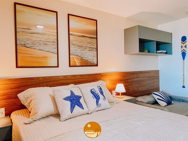 M1113 - Studio Vista Mar - Parcele em 6x S/ Juros