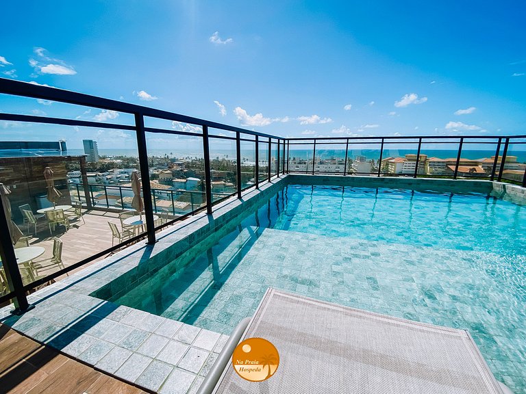 CLS605- Studio Vista Mar, Piscina, Churrasqueira