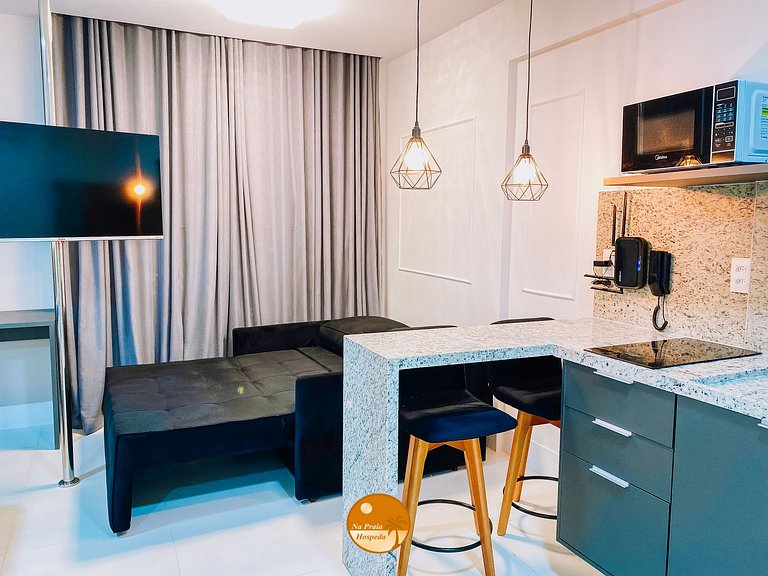 PSP901 - Studio Vista Mar, Piscina - 6x S/ Juros