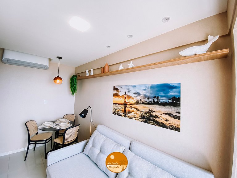 M808 - 1/4 com Linda Vista Mar - Até 6x S/ Juros