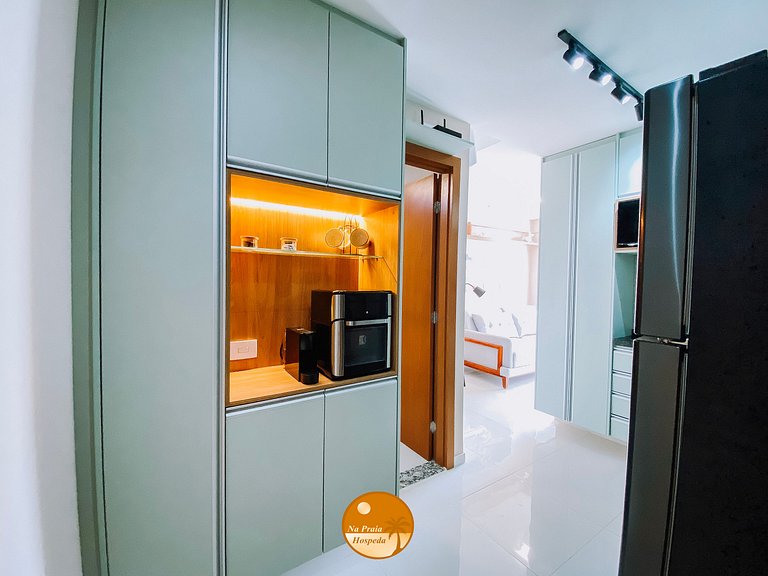 M808 - 1/4 com Linda Vista Mar - Até 6x S/ Juros