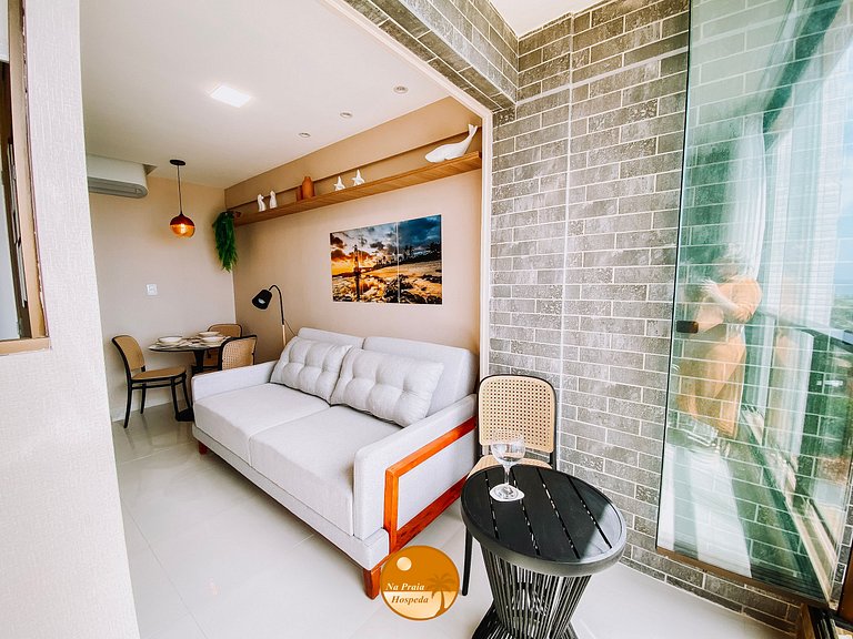 M808 - 1/4 com Linda Vista Mar - Até 6x S/ Juros